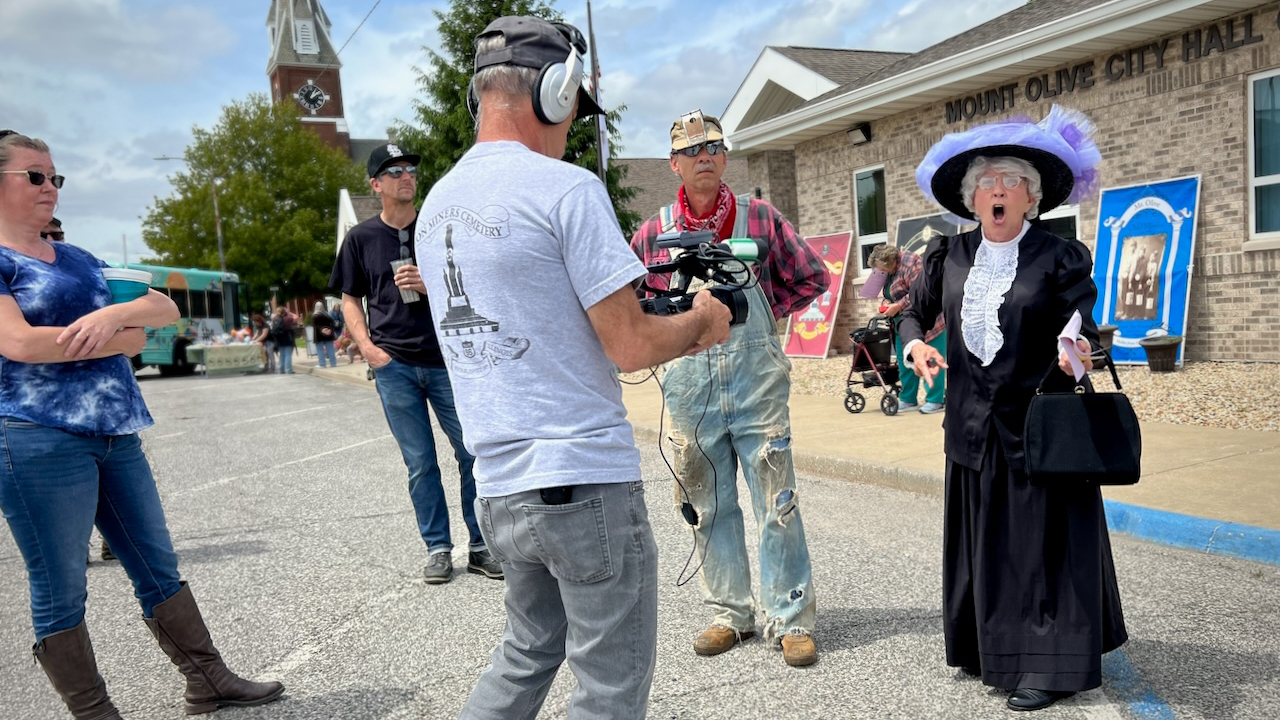 Mother Jones re-enactor Loretta Williams