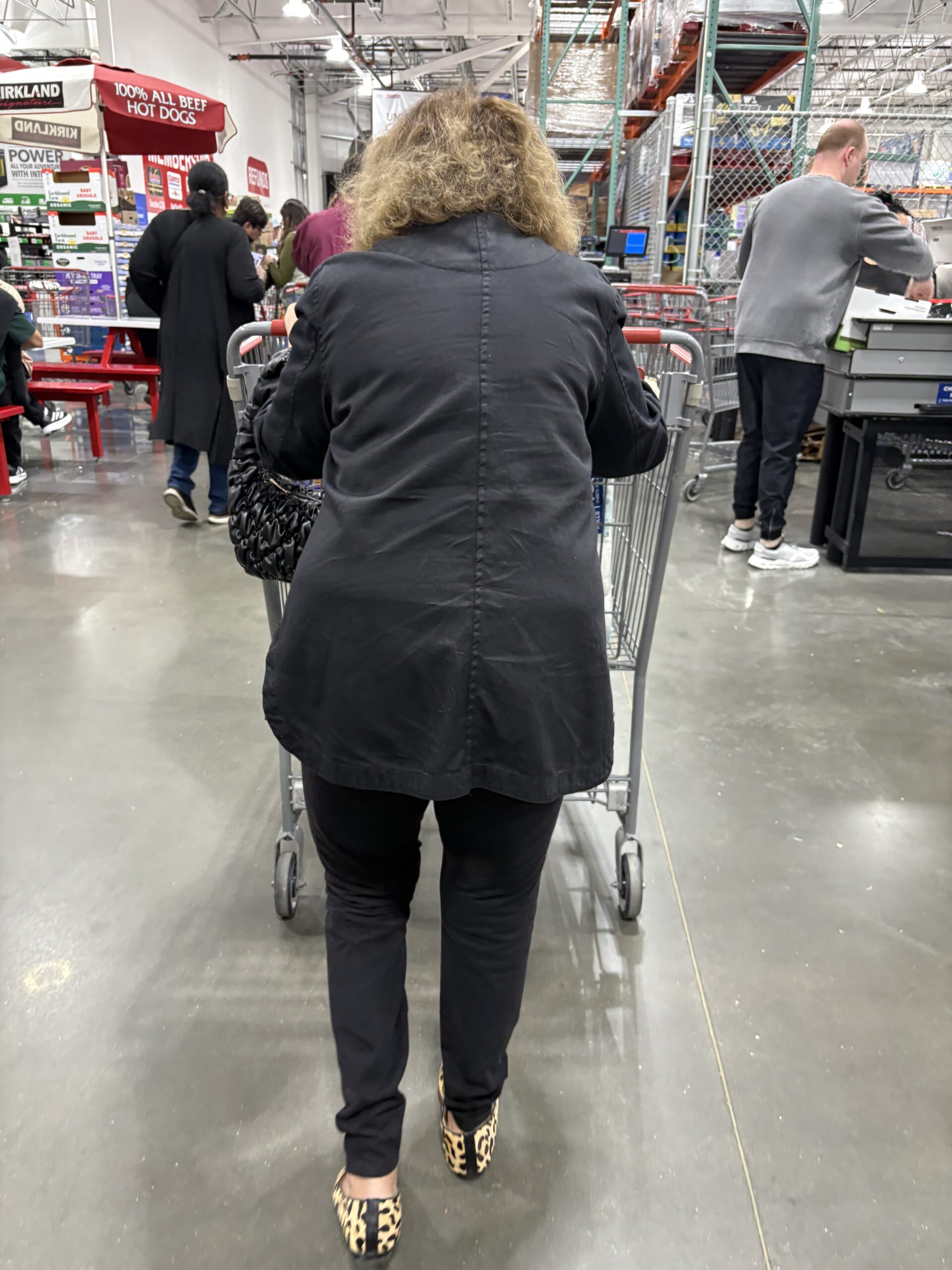 Tootsie, my mother, at Costco
