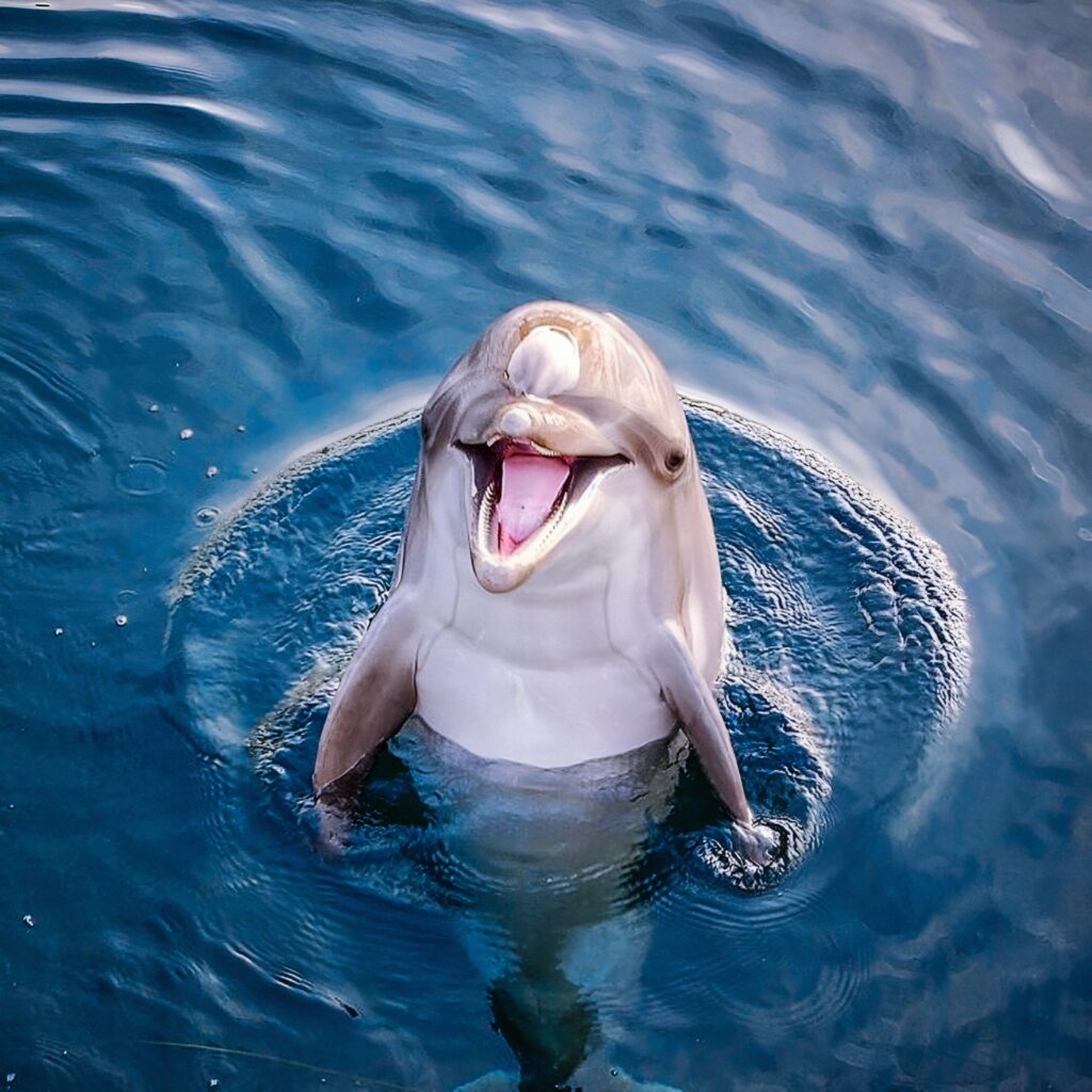 Dolphin smiling