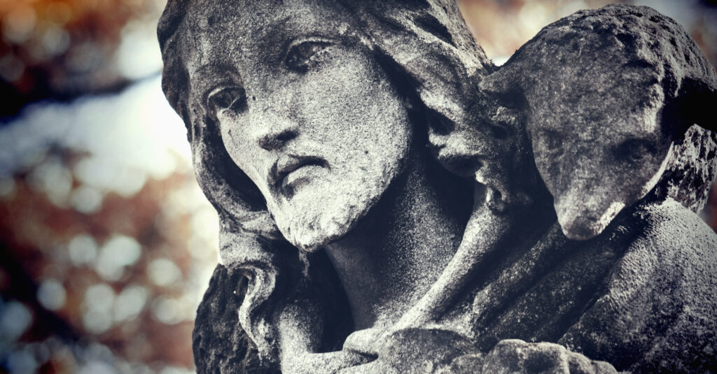 Jesus with lamb