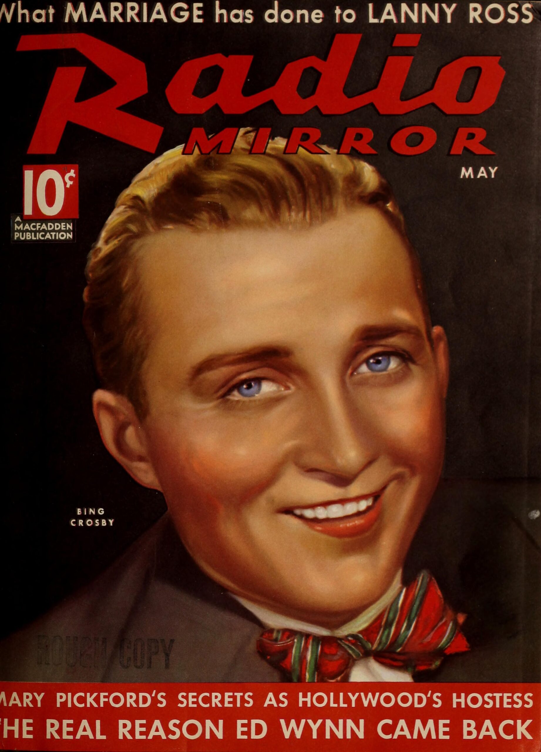 Bing Crosby Radio Mirror poster, 1936